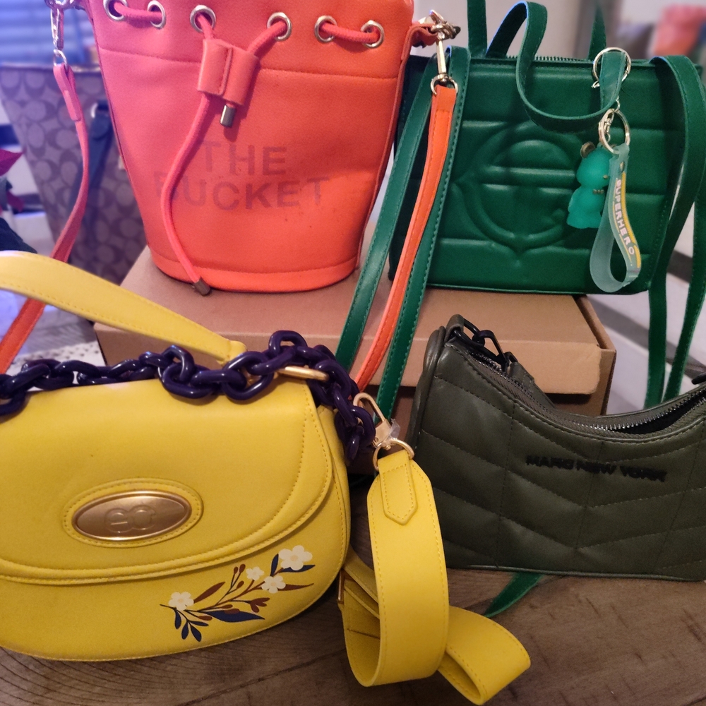 Orange Bucket Bag